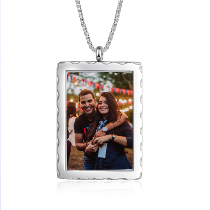 Personalised Photo Necklace Custom Message Gifts For Her-Jessemade AU