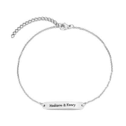 Personalised Simple Anklet With 2 Names For Her-Jessemade AU