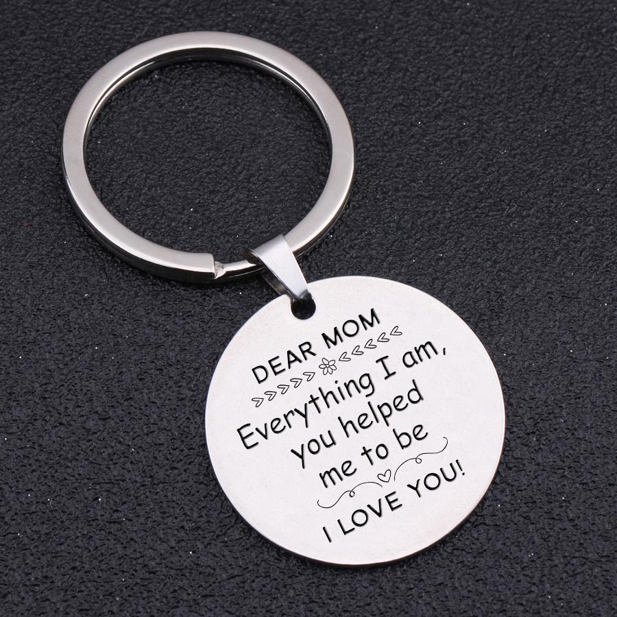 Everything I am, you helped me to be-Personalised Keychain Gifts For Mother-Jessemade AU