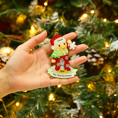 My First Christmas Personalised Acrylic Christmas Ornament Customised Name & Text Hanging Ornaments Pets Christmas Gift for Boys Girls Babies-Jessemade AU