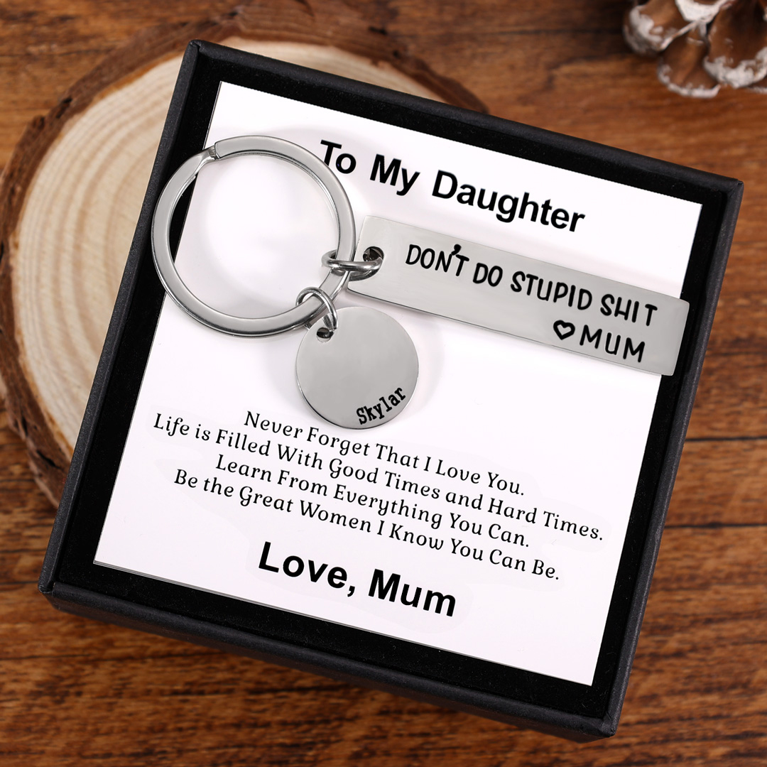 Don't Do Stupid Keychain Personalised Name Gifts for Kids-Jessemade AU