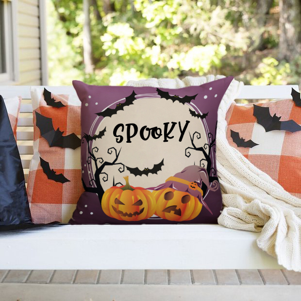 Halloween Gifts Pillowcase Personalised Photo Pumpkin Pillow Cover for Kids-Jessemade AU