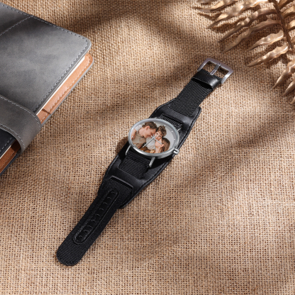 Personalised Photo Watch Custom 1 Photo Mechanical Watch Gifts for Him-Jessemade AU