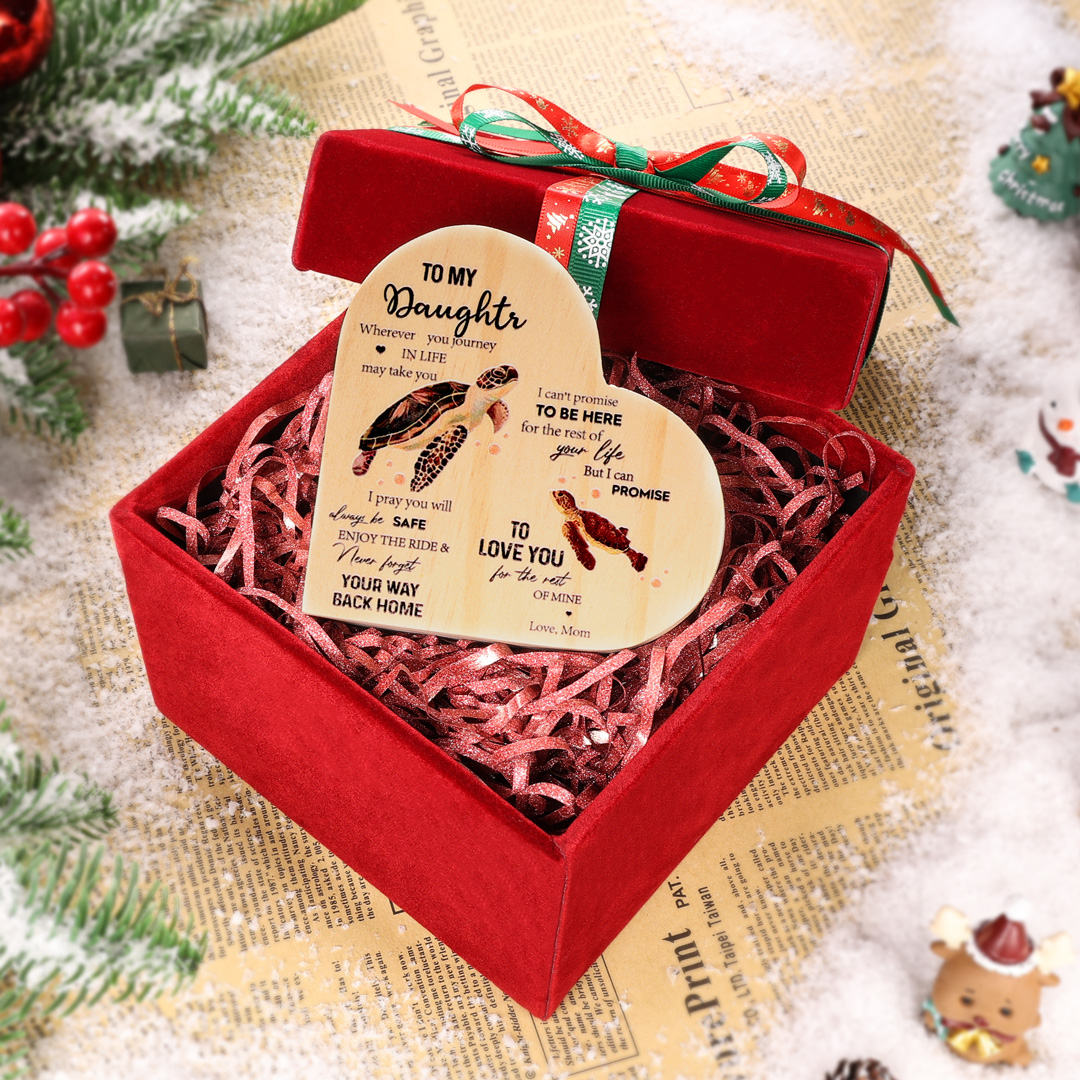 To My Daughter Wooden Heart Candle Holder "love you for the rest of mine"-Jessemade AU