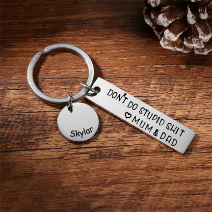 Don't Do Stupid Keychain Personalised Name Gifts for Kids-Jessemade AU