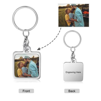 Personalised Keychain Engraved Photo Keychain Gifts For Him-Jessemade AU