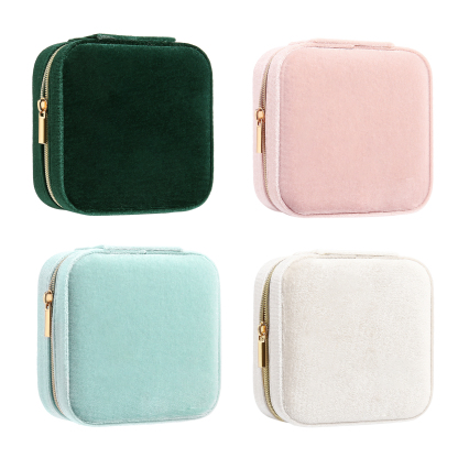 Jewelry Storage Box Blue/Pink/Green/White Travel Jewelry Box Gifts for Ladies Girls-Jessemade AU