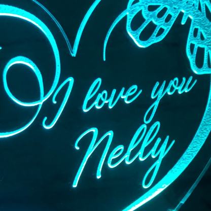 Personalised Butterfly Home Decoration Lamp With Custom Name Night Light Kid's Bedroom Decor Children's LED Light-Jessemade AU