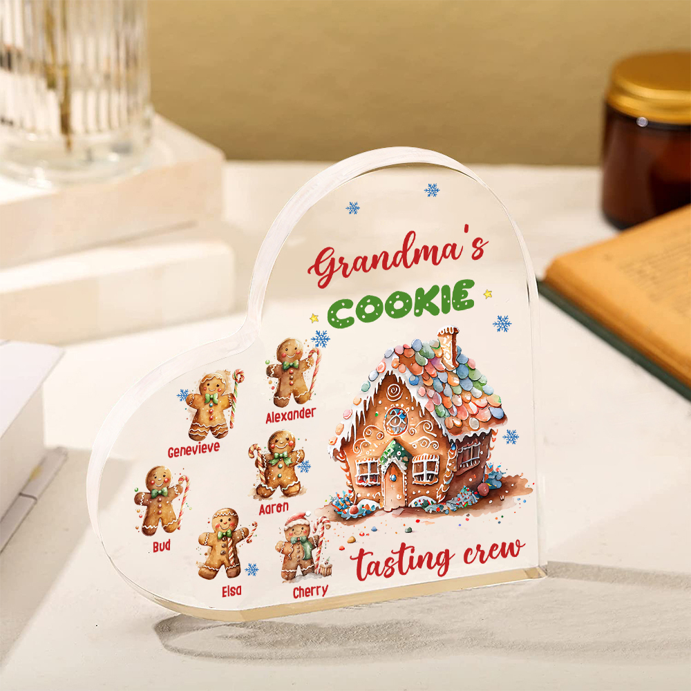 Acrylic Heart Keepsake Customised 7 Names Christmas Decor Personalised Gifts for Grandma Mum-Jessemade AU