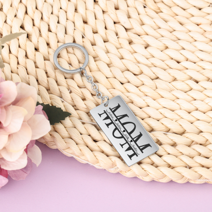 Personalised Keychain Engraved 4 Names Keychain Gifts For Mom-Jessemade AU