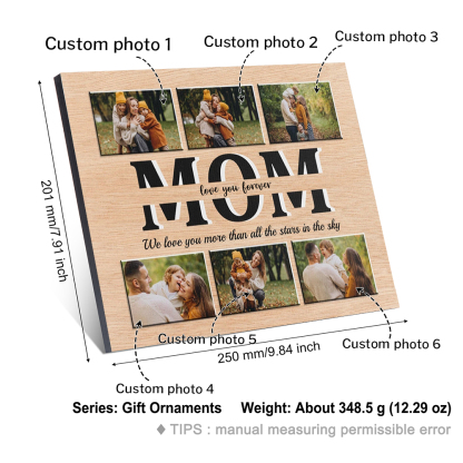 Personalised MOM Picture Board Customised Photos Keepsake Wood Signs Photo Frame Gifts For Mother-Jessemade AU