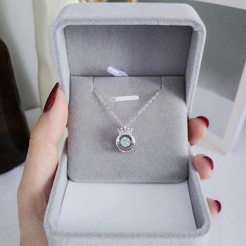 Crown Birthstone Dance Necklace Gifts For Her-Jessemade AU