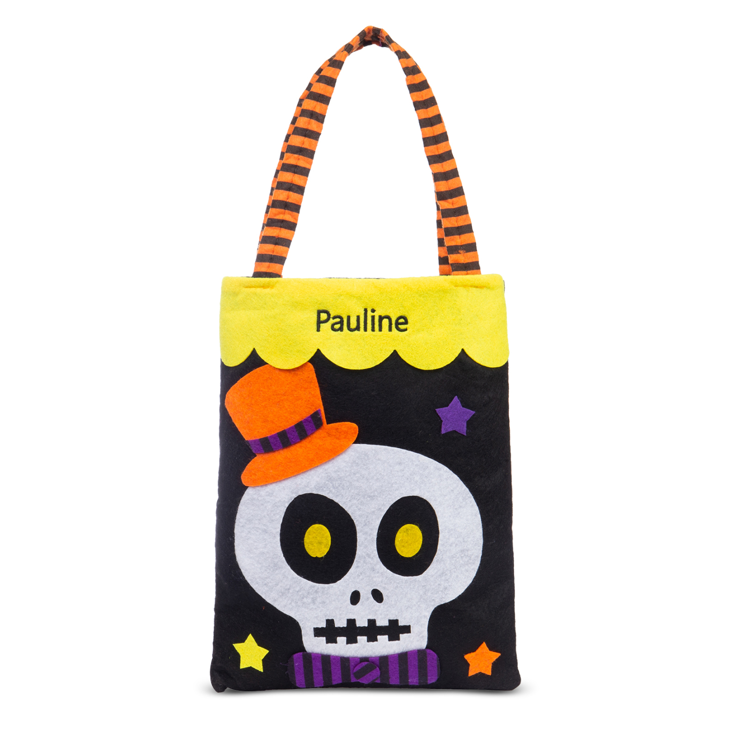 Personalised Halloween Tote Bags Custom 1 Name Tote Bag Halloween Candy Bag for Kids-Jessemade AU