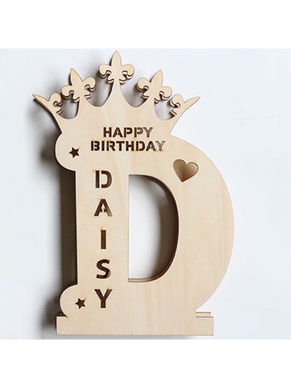 Personalised Name Crown Custom Letter Night Light best gift-Jessemade AU