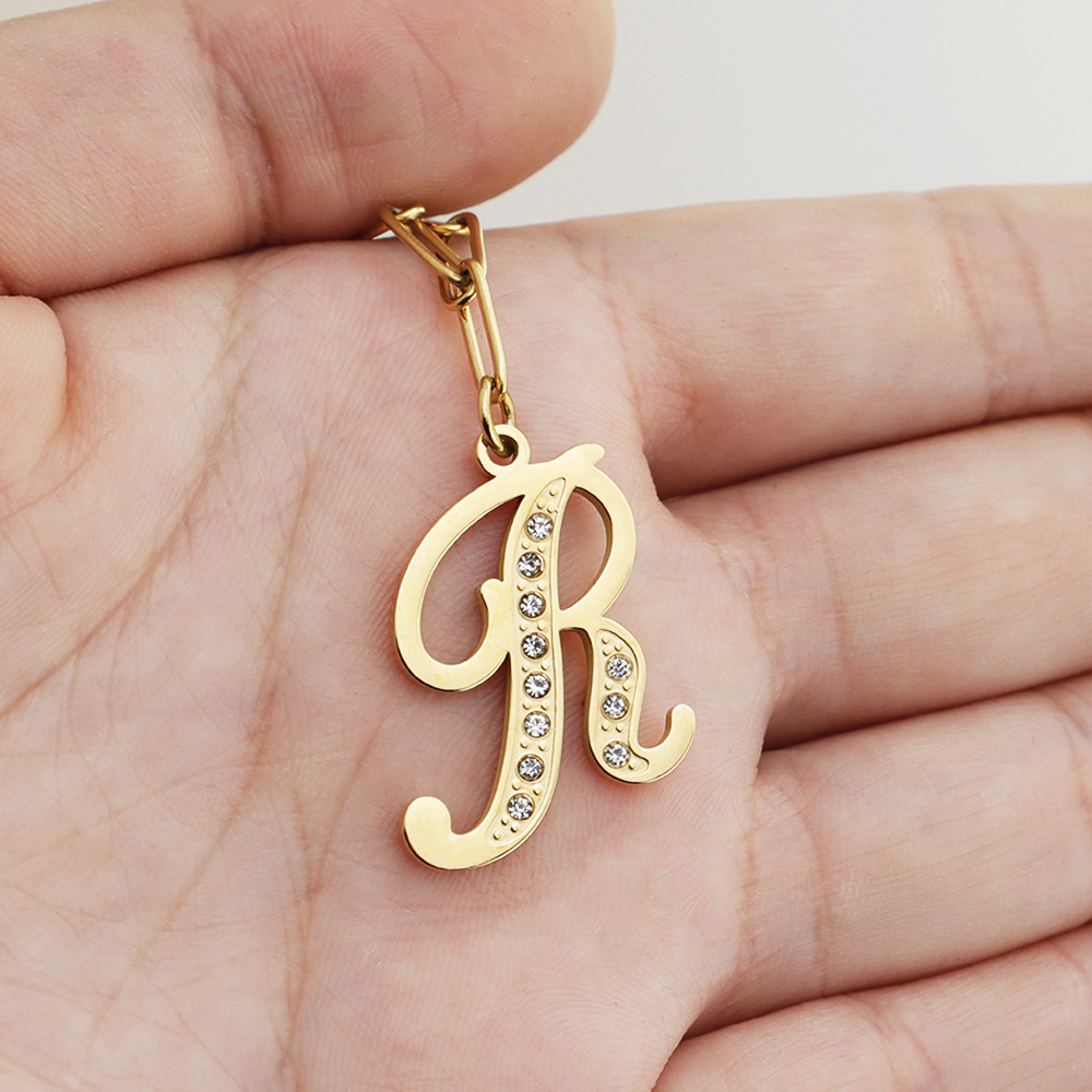 Personalised 1 Letter Women's Necklace Alphabet Necklace-Jessemade AU