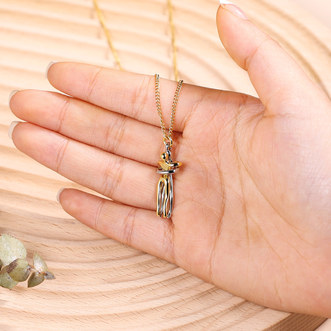 Couple Hug Necklace Valentine's Day Gifts for Couple-Jessemade AU