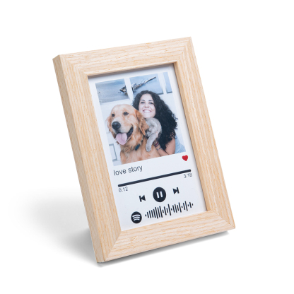 Personalised Wooden Spotify Code Photo Frame-Can Play Music-Interesting-Jessemade AU