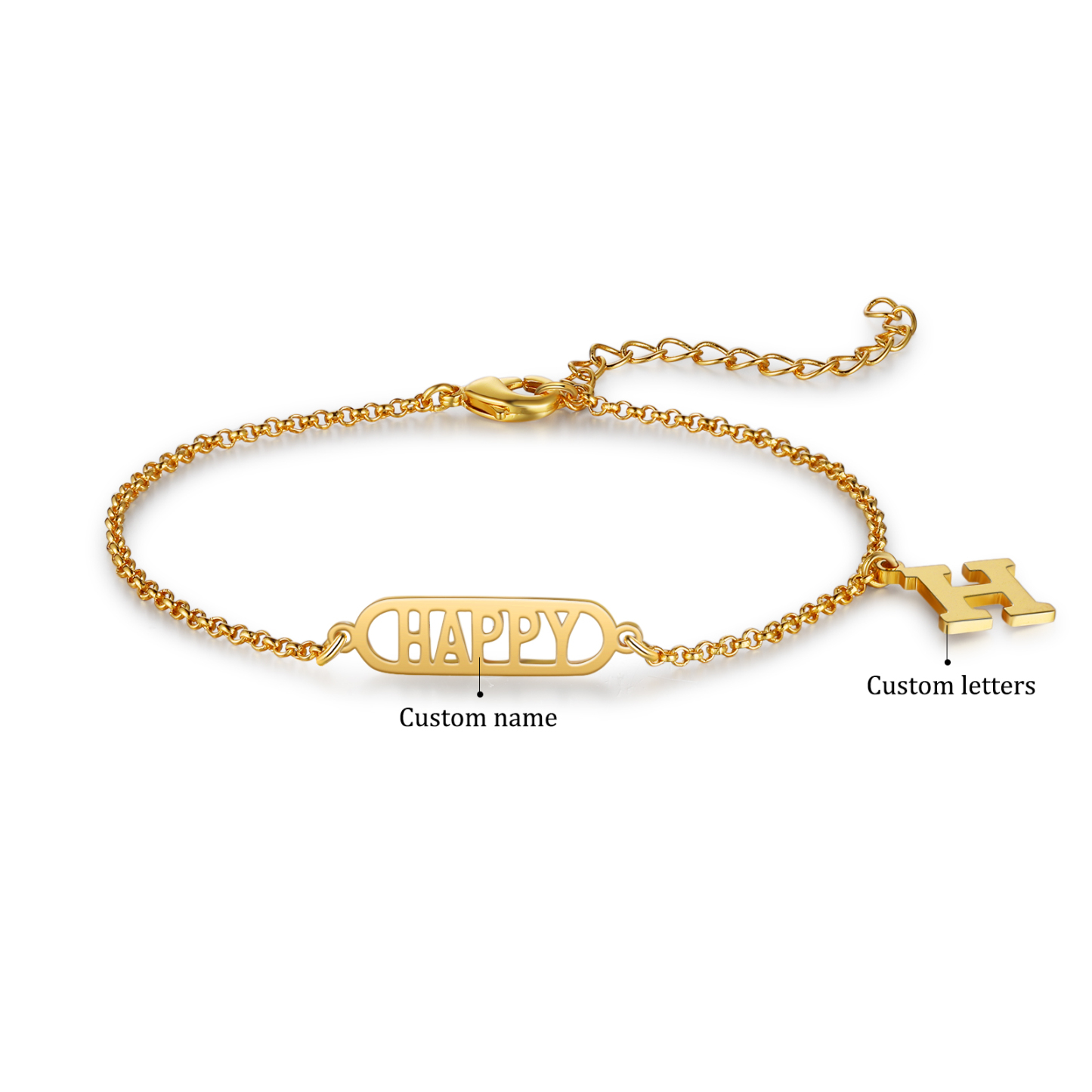 Personalised Name Anklet Custom Ankle Bracelet Gifts For Her-Jessemade AU