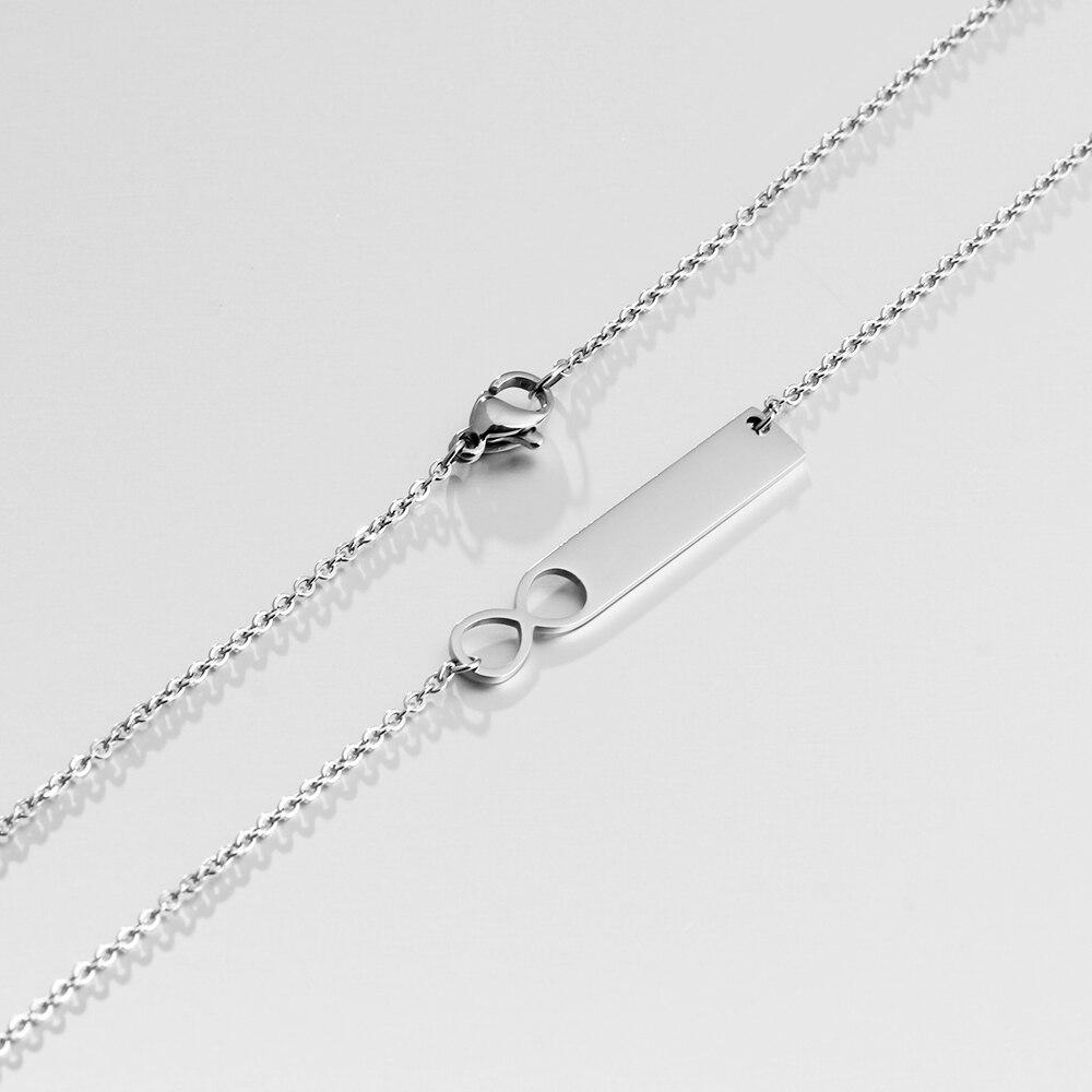 Engrave Name Personalised Custom Name Infinity Necklace-Jessemade AU