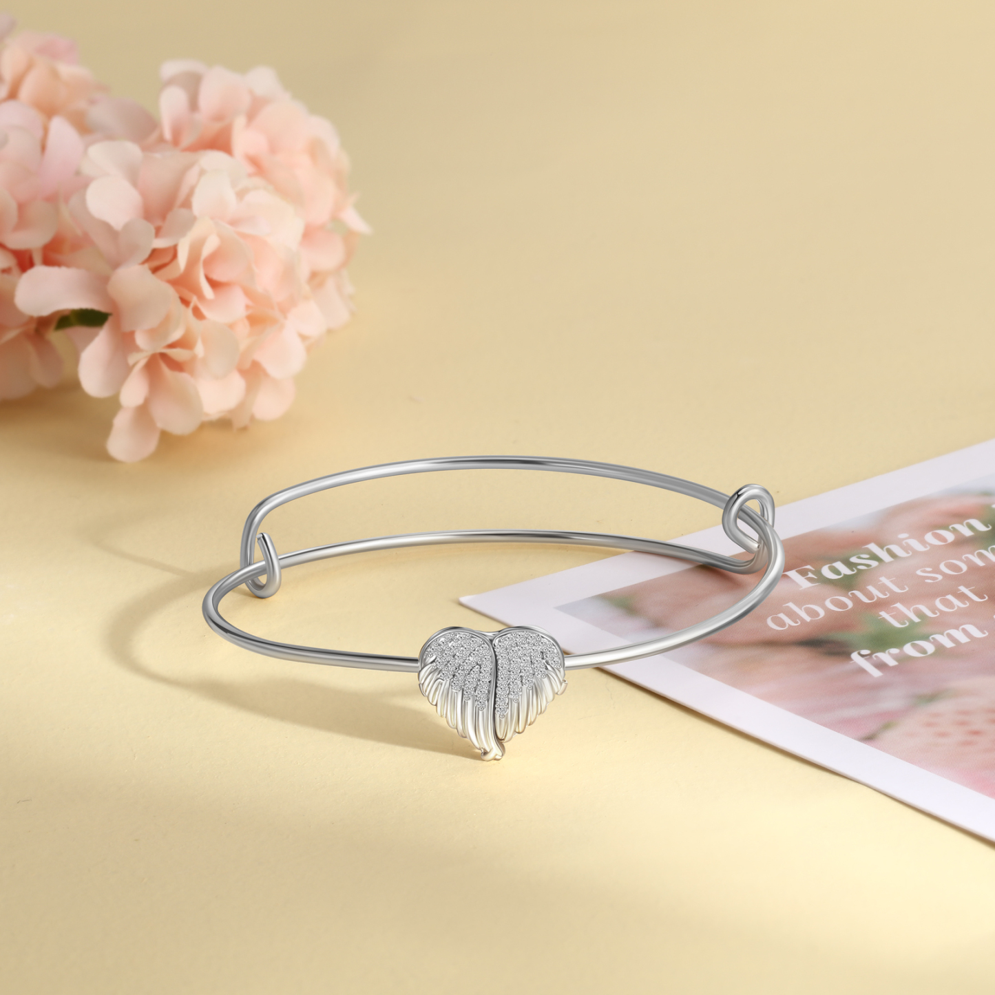 Personalised Heart Wings Photo Locket Bracelet Custom Photo Bracelet Gifts For Her-Jessemade AU