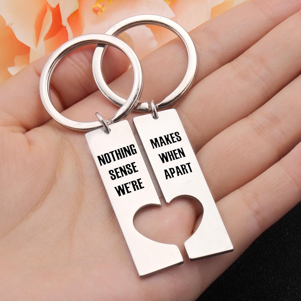 Nothing Makes Sense When We're Apart, Personalised Keychain Gifts For Her-Jessemade AU