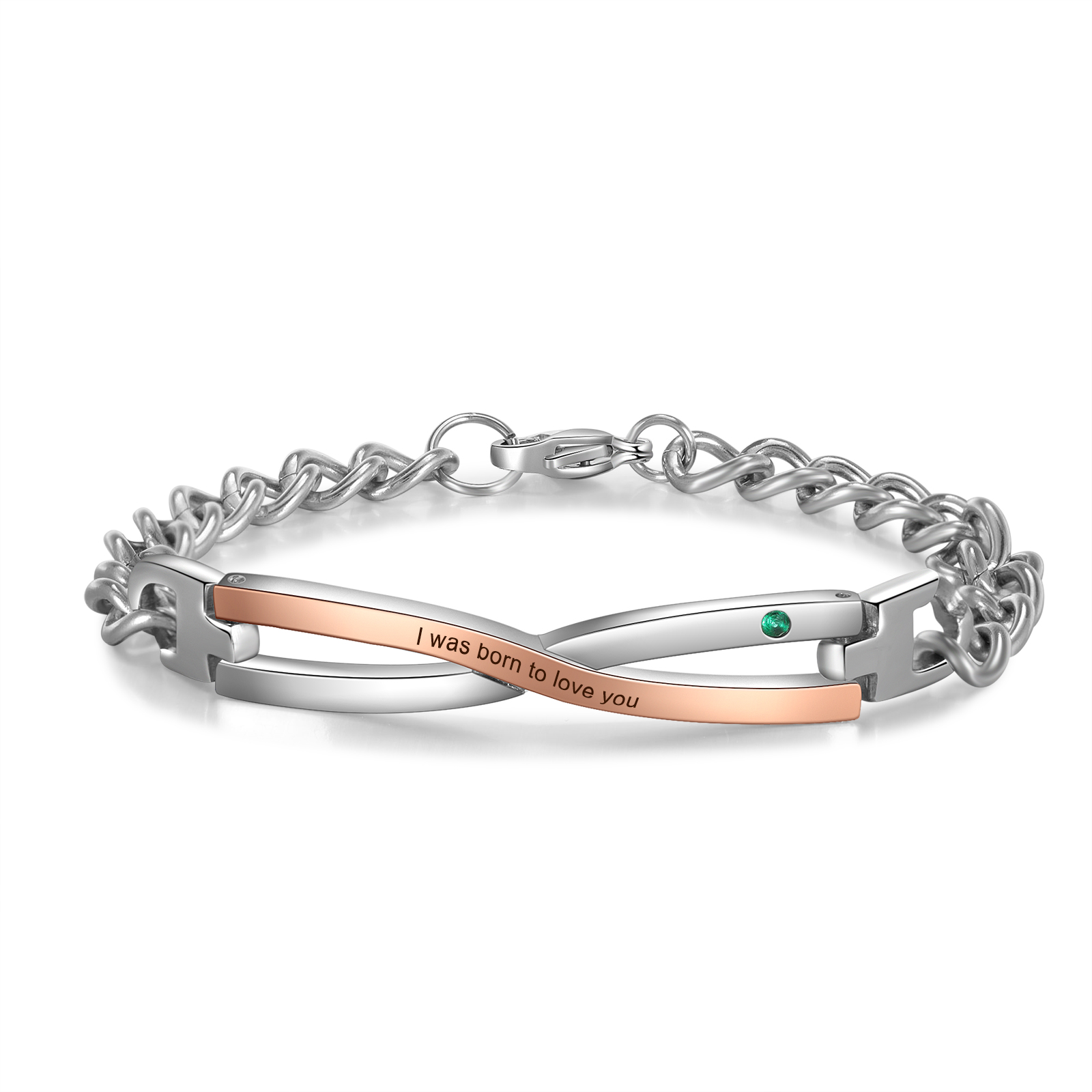 Infinity Engraving Men's and Women's Bracelet-Jessemade AU