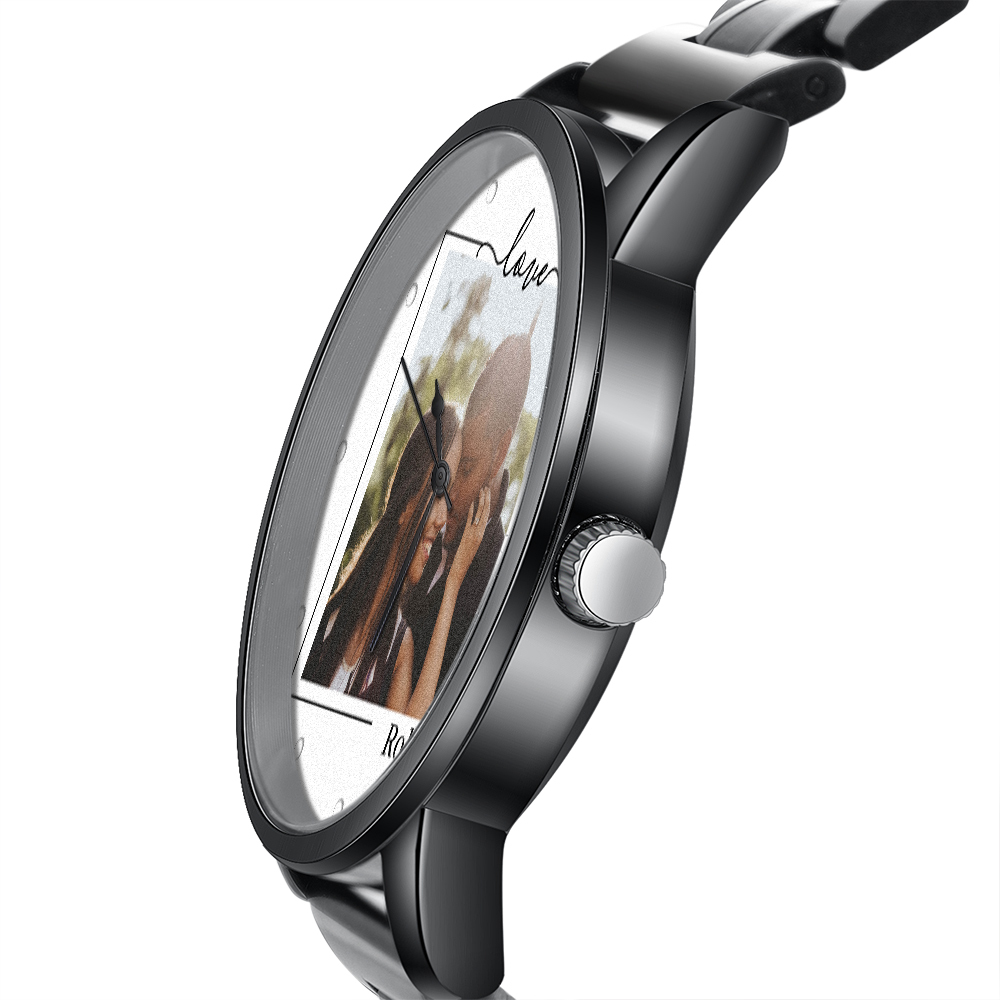Personalised Photo Watch Custom 1 Photos Mechanical Watch Gifts for Him-Jessemade AU