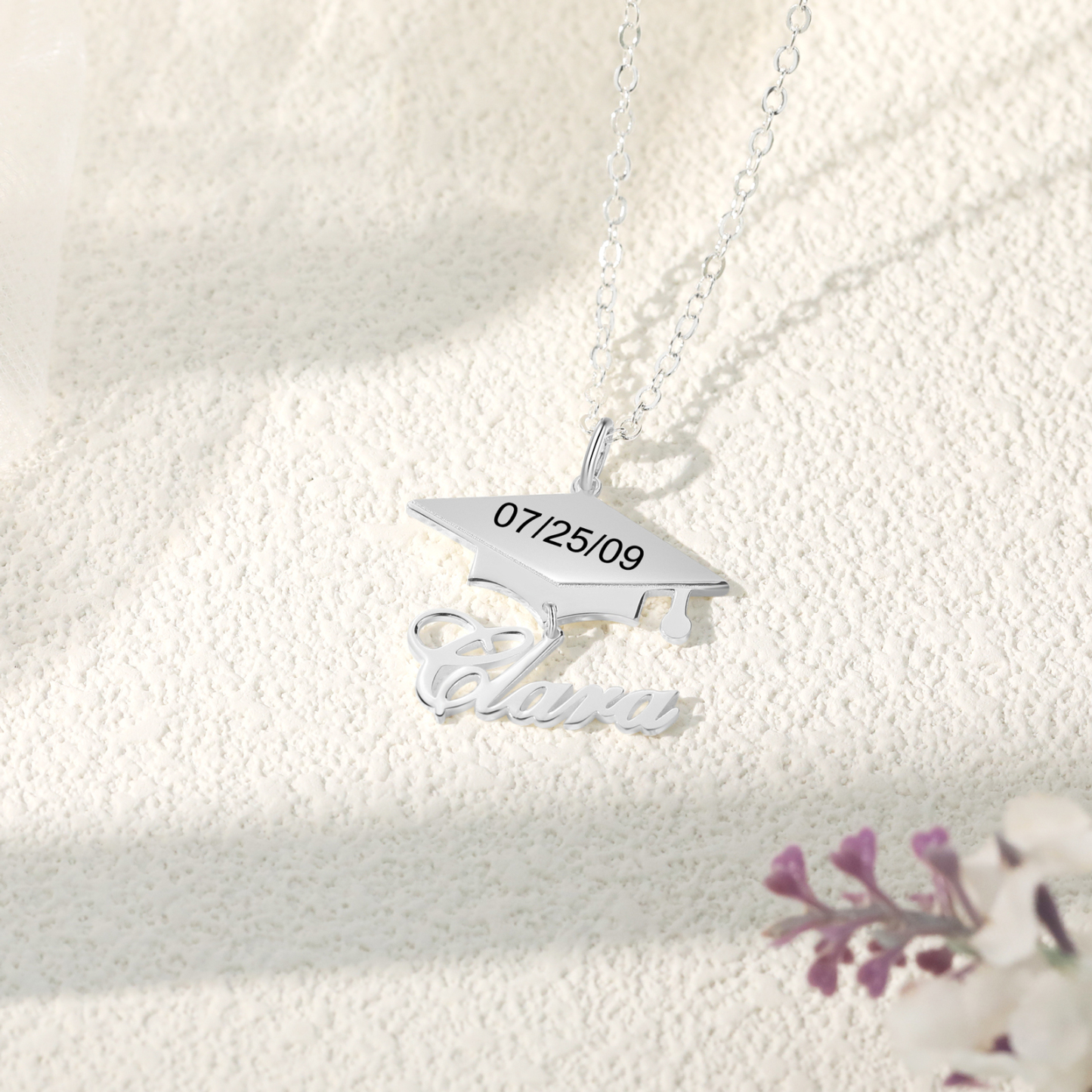 Personalised Graduation Name Necklace Bachelor Cap Necklace-Jessemade AU