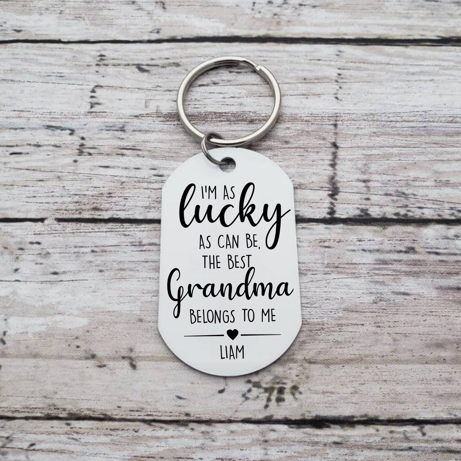 Personalised Photo Keychain Custom Name Keychain Grandparents' Day Gift for Grandma-Jessemade AU