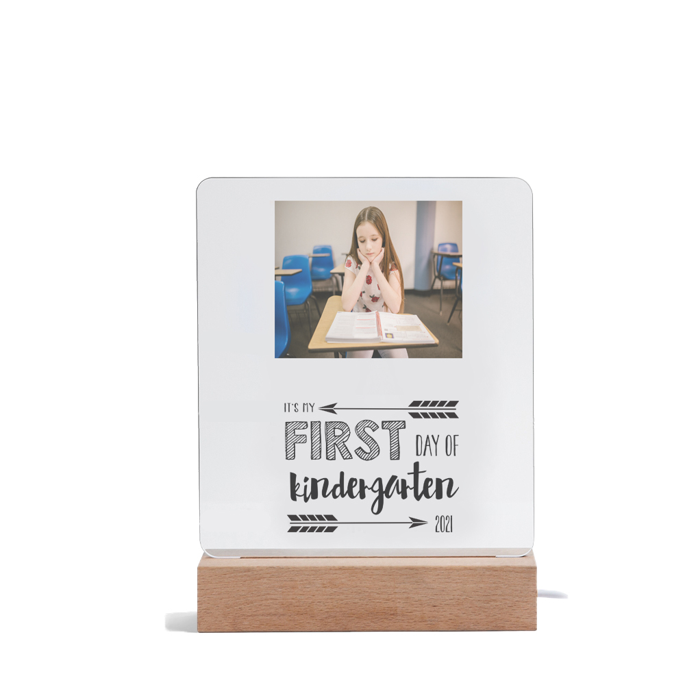 It's My First Day Of Kindergarten-Personalised Photo Night Light-Jessemade AU