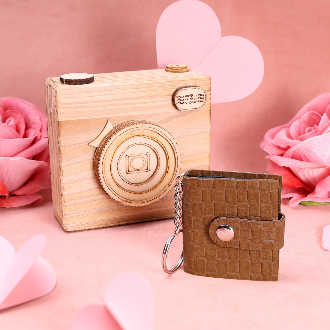 Personalised Photo Album Keychain Custom 5 Photos Leather Keychain Romantic Gifts-Jessemade AU