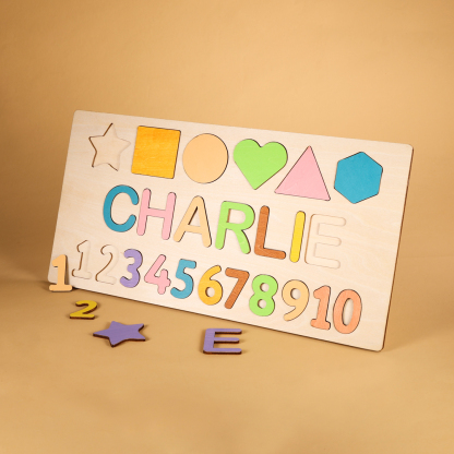 Personalised Kid's Wooden Name Alphabet Puzzle Toy for Toddlers Early Learning Child Toy-Jessemade AU
