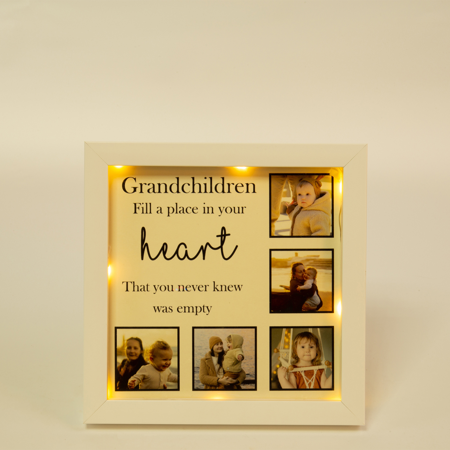 Personalised Photo Custom Name LED Night Light Picture Frame-Jessemade AU