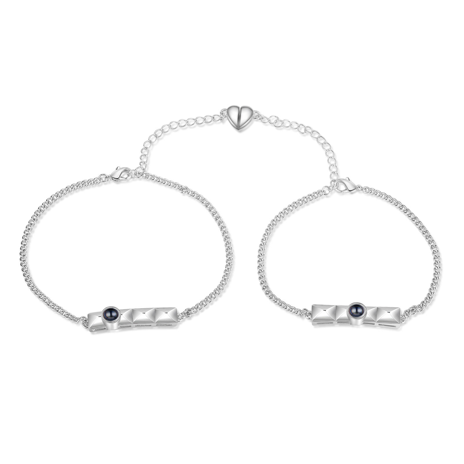 Personalised Magnetic Projection Bracelet Custom Photo Couple Bracelet Creative Gift for Her-Jessemade AU