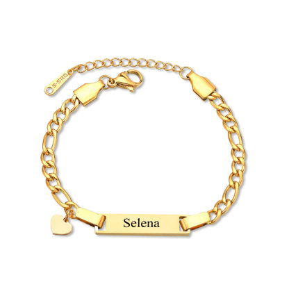 Custom Name Bracelet Personalised Love Bracelet Cuban Chain Bracelet Love Gifts-Jessemade AU