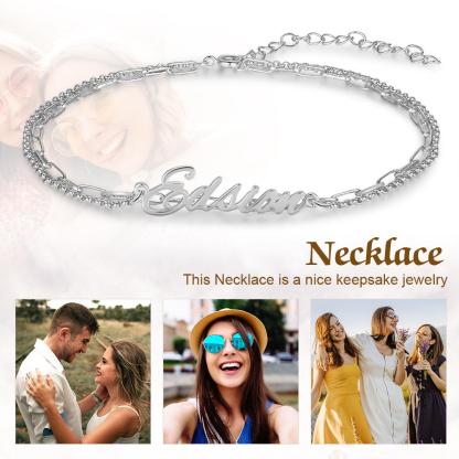 Personalised Bracelet Custom 1 Name Bracelet Gift For Women-Jessemade AU