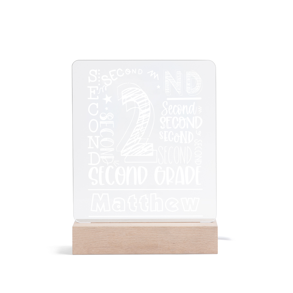 Personalised Night Light Custom Name and Year LED Lamp Night Light Birthday Gifts For Kids-Jessemade AU