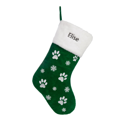 Custom 1 Name Christmas Stocking Ornament Christmas Gift Bags Personalised Gifts for Family Friends-Jessemade AU