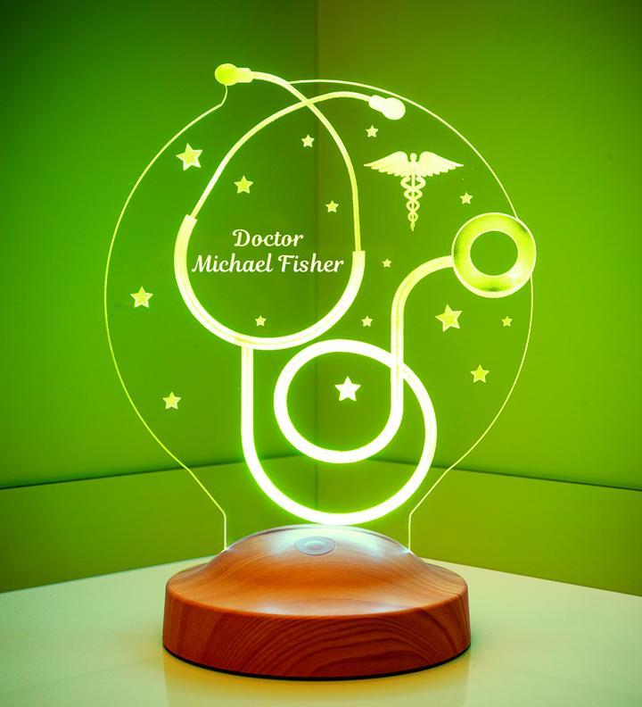 Personalised Profession Name Night Light Engraved Lamp-Jessemade AU