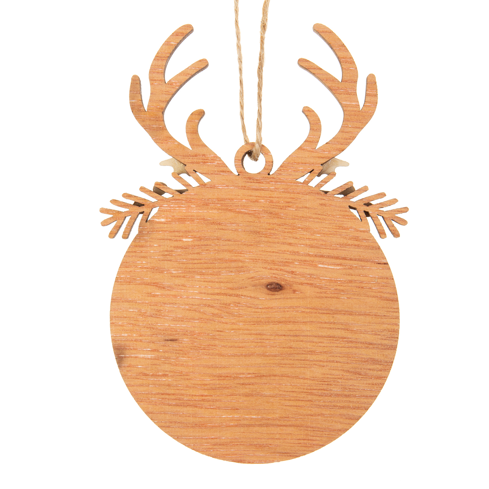 Personalised Christmas Family Ornament Custom 2 Names Reindeer Layered Wood Christmas Ornament-Jessemade AU