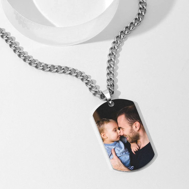 Personalised Photo Necklace Customised Cuba's Necklace Gifts For Him-Jessemade AU