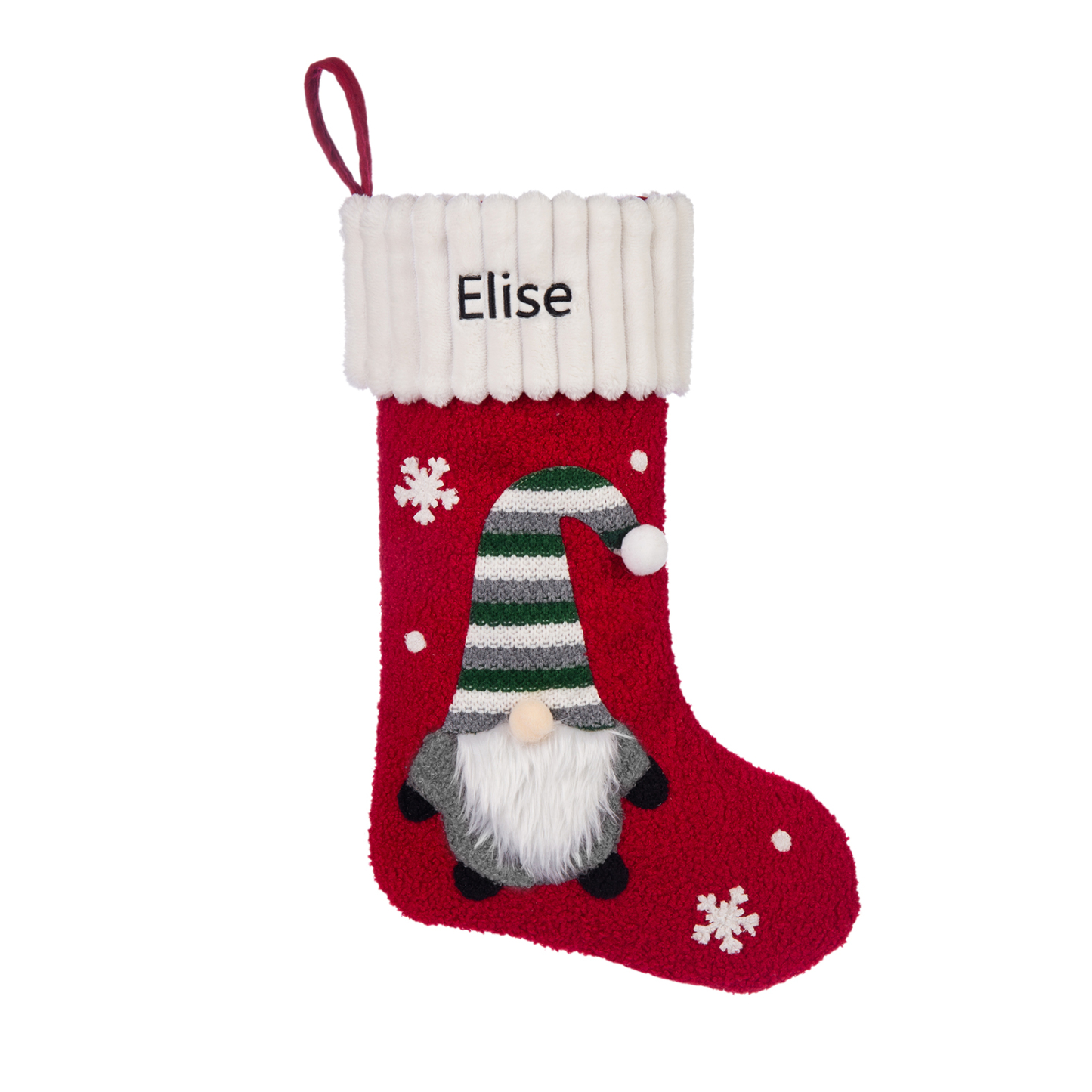 Personalised Christmas Stockings Ornaments Custom 1 Name Santa Claus stocking Christmas Gifts for Family Friends-Jessemade AU