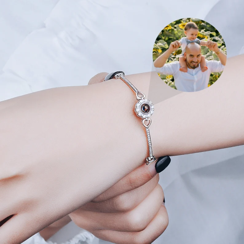 Personalised Projection Bracelet Custom Photo Bracelet Creative Gift for Her-Jessemade AU