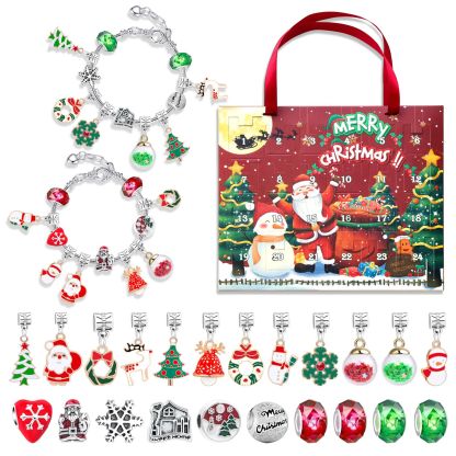 Christmas Bracelet Charms Surprise Blind Box Advent Calendar 24 Days Countdown Surprise Box DIY Bracelet Mystery Box Gift For Her-Jessemade AU