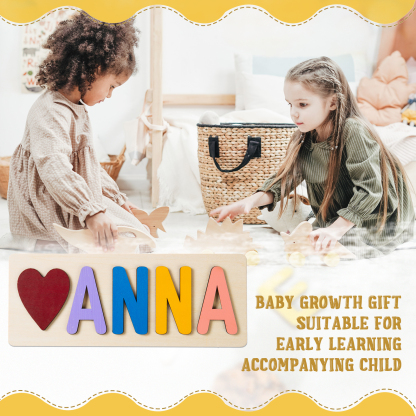 Personalised Kid's Wooden Name Alphabet Puzzle Toy for Toddlers Early Learning Child Toy-Jessemade AU