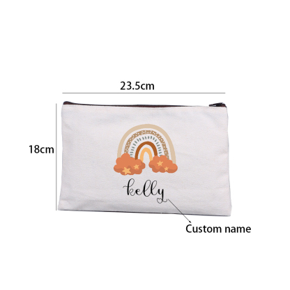 Personalised Rainbow Name Pen Case For Kids Makeup Bag For Girls-Jessemade AU