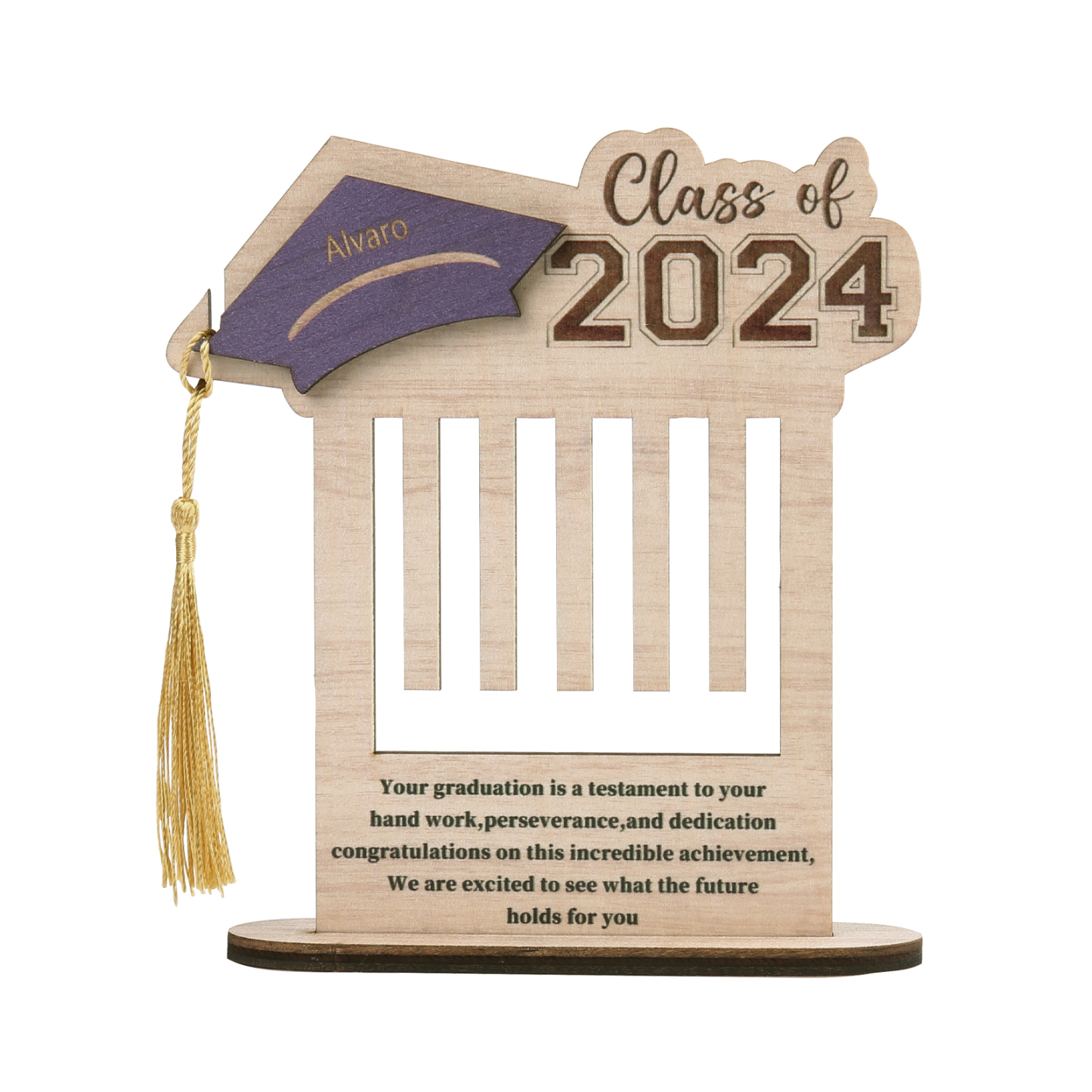 Class of 2024 Personalised Graduation Wooden Money Rack Custom Name Creative Graduation Gifts for Her/Him-Jessemade AU