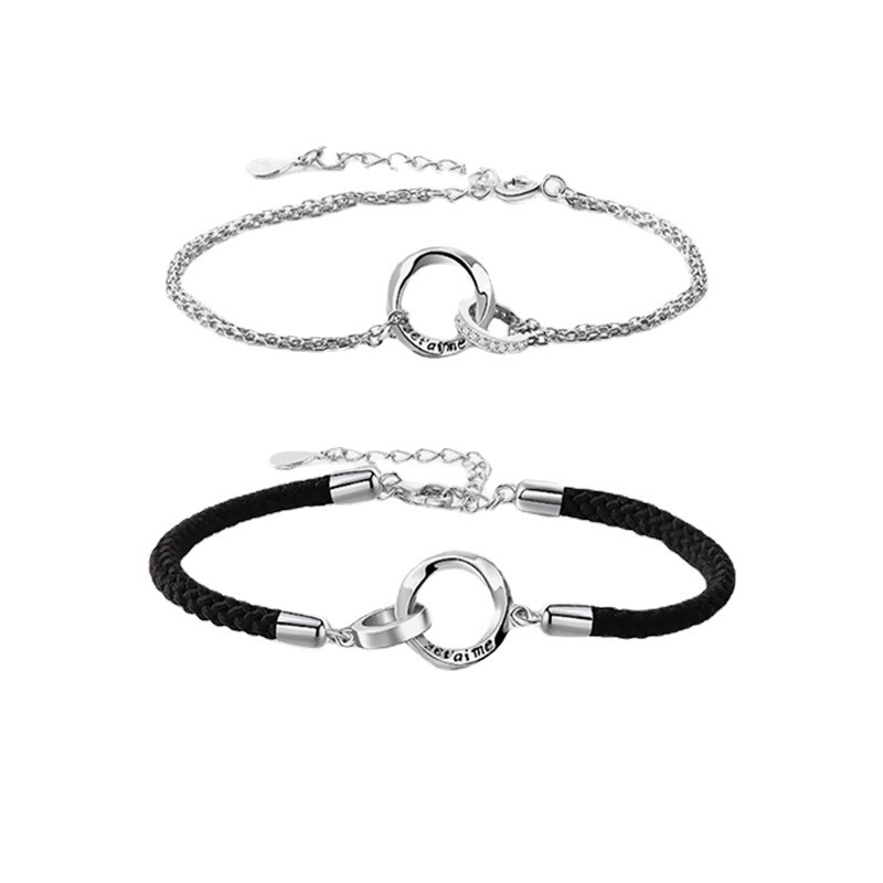 Couple Bracelet Braided Rope Bracelet Adjustable Bracelet Valentine's Day Gift Birthday for Couples-Jessemade AU