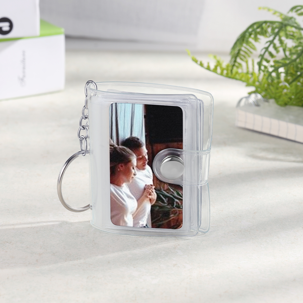 Personalised Mini Photo Album Keychain Custom 10 Photos Keychain Scrapbook  Romantic Gifts-Jessemade AU