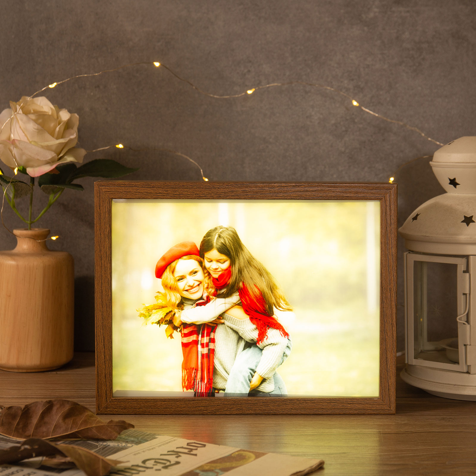 Personalised Photo Frame Night Light Changeable Colour Lamp Home Decor Personalised Gifts for Family Friends-Jessemade AU